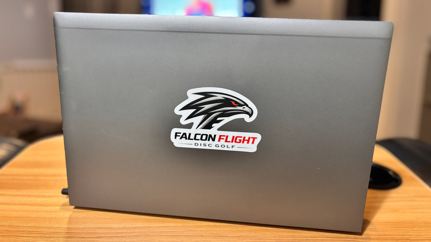 3.5 Inch Falcon Flight Disc Golf sticker